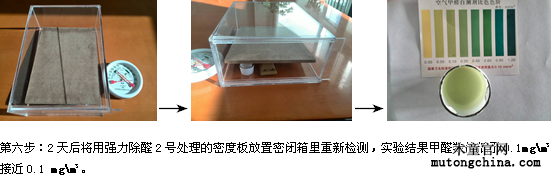 甲醛治理檢測結果